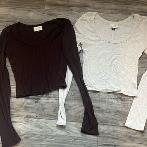 Fitted crop slim shirts